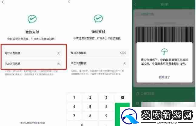 微信青少年模式如何设置限制付款