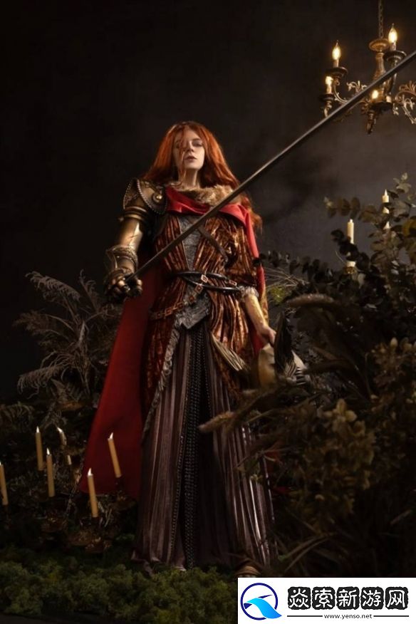 毛妹COS老头环“女武神”玛莲妮亚