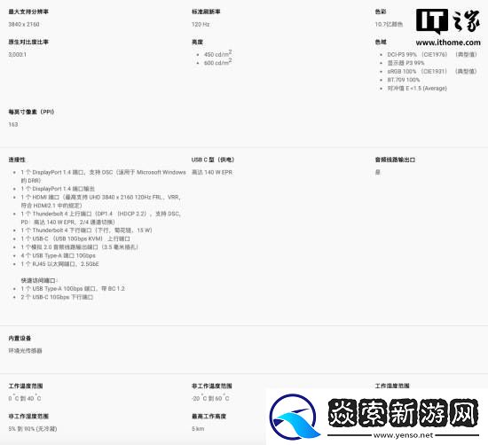 4K120Hz+IPS面板！戴尔新27英寸显示器4699元