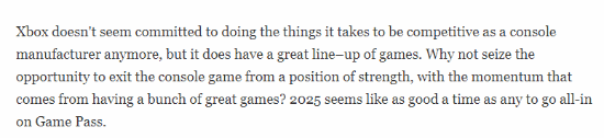 外媒称今年对Xbox转型至关重要