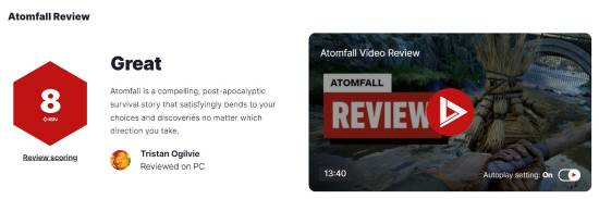 原子陨落IGN给8分