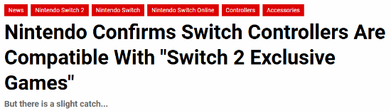 任天堂确认NS2兼容初代JoyCon手柄!独有功能有限制