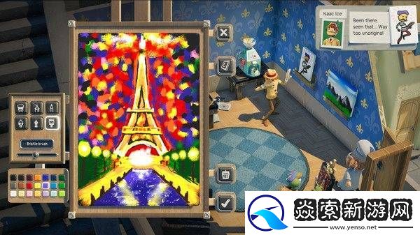 独立休闲模拟绘画游戏饥饿派画家2Steam页面上线