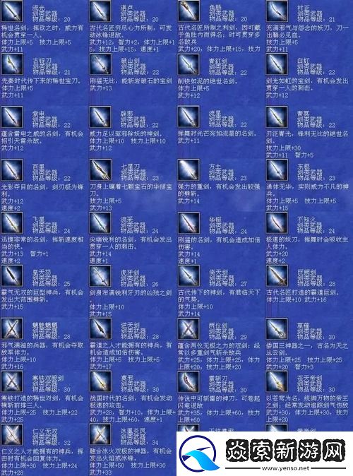 三国群英传7武器编号