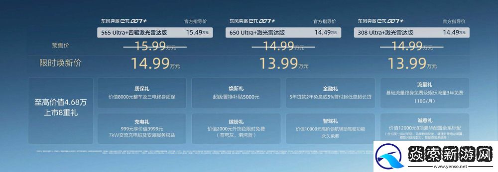 限时焕新价13.99万元起