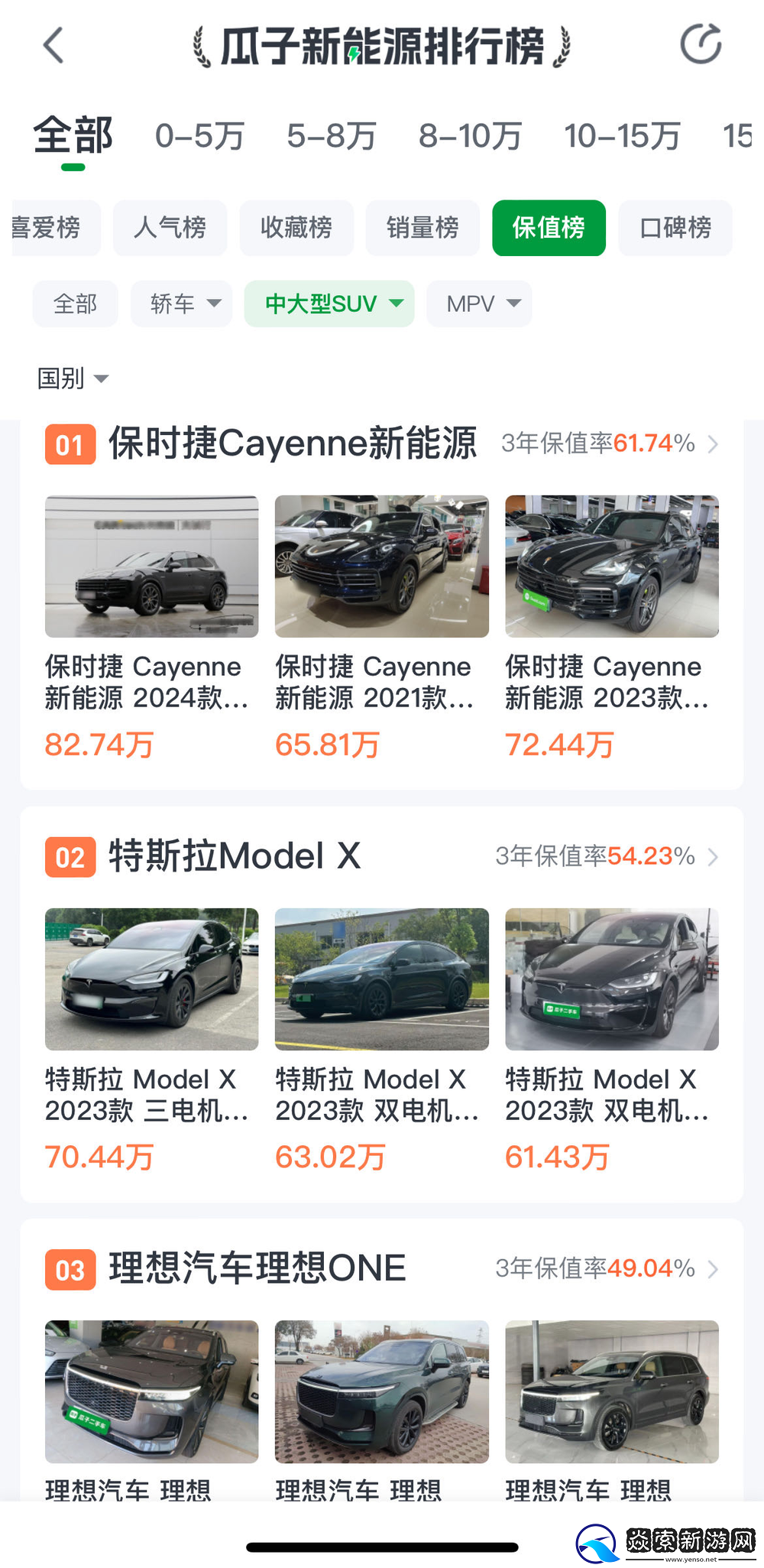 “金九”中大型新能源SUV走俏