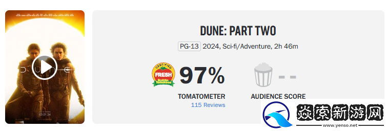 电影沙丘2北美评分解禁