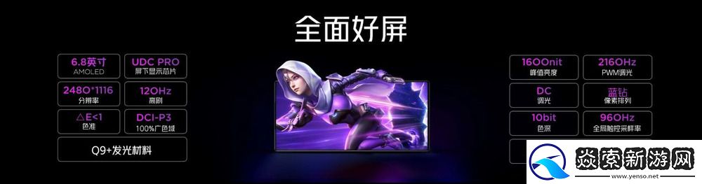 行业唯一纯平背板+超竞全面屏